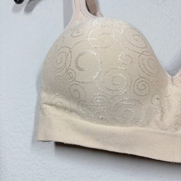 Bali Size 34C Comfort Revolution Bra Cream Padded Wire Free Adjustable Straps - Picture 4 of 9